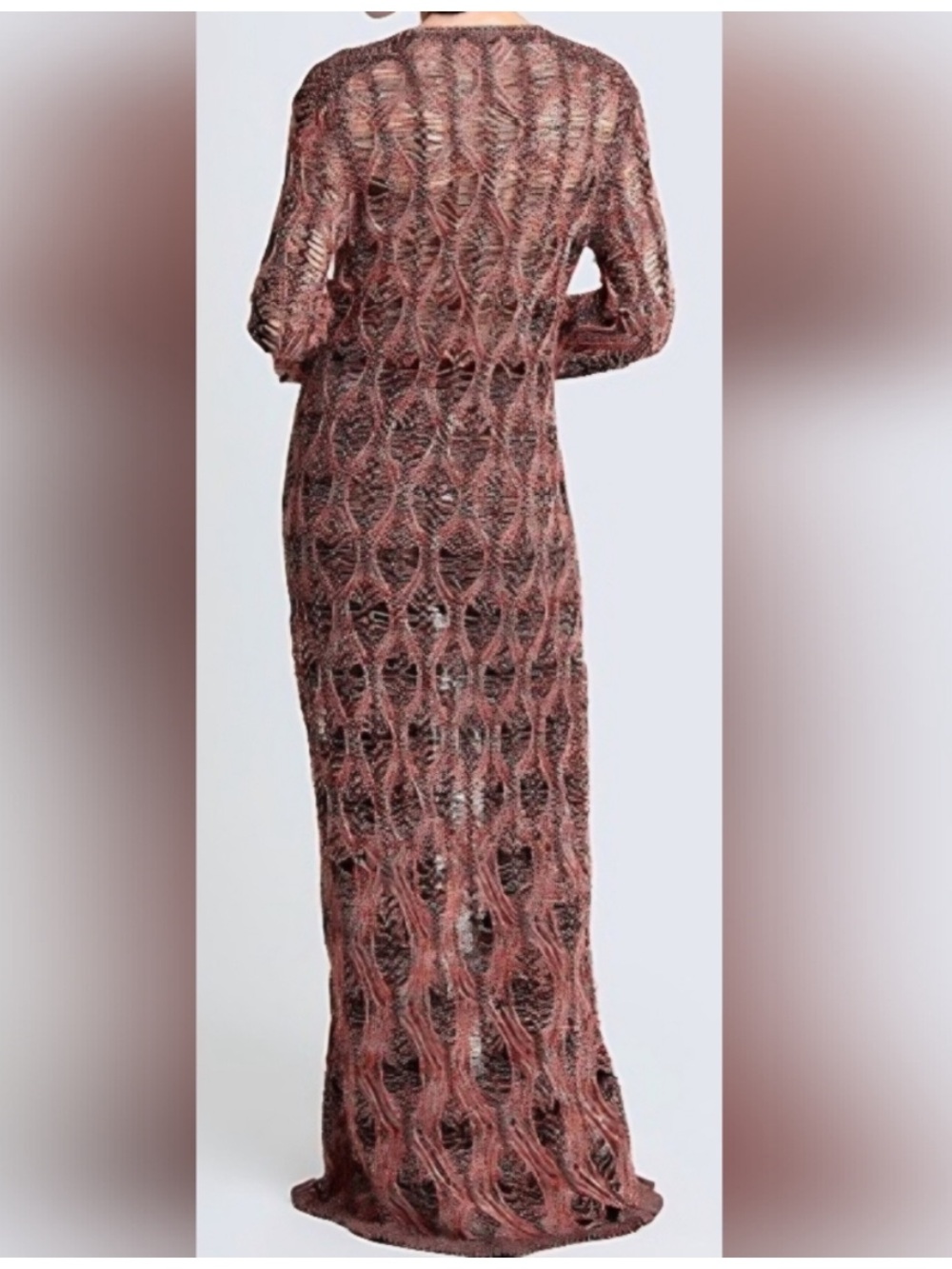 Chloe Long Knit Maxi Dress - Picture 2 of 10